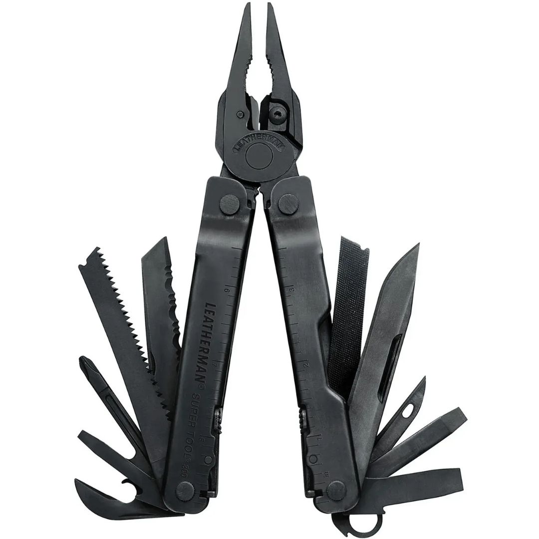 Мультиинструмент Leatherman Super Tool 300 BLACK, чехол MOLLE (черный), картонная коробка