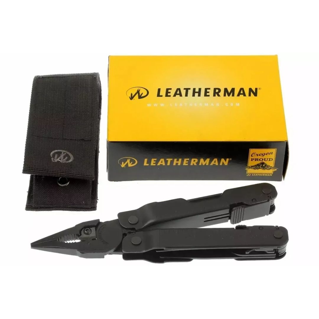 Мультиинструмент Leatherman Super Tool 300 BLACK, чехол MOLLE (черный), картонная коробка