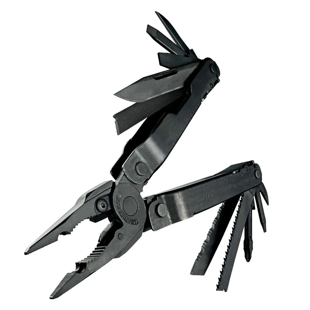 Мультиинструмент Leatherman Super Tool 300 BLACK, чехол MOLLE (черный), картонная коробка