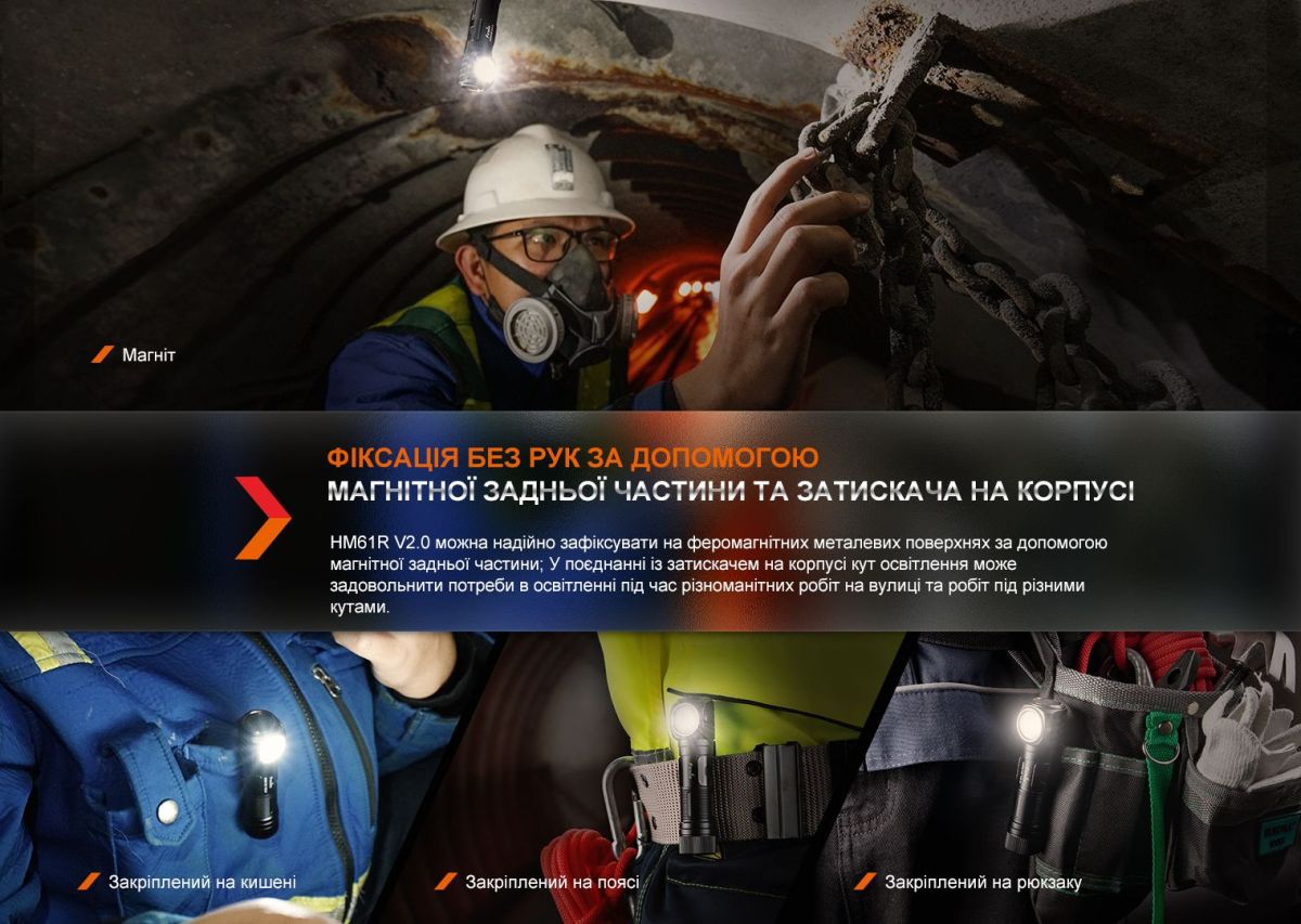 Мультифонарь Fenix HM61R V2.0 мультифонарь Fenix HM61R V2.0