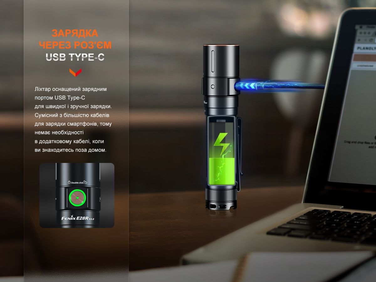 Ліхтар ручний Fenix E28R V2.0