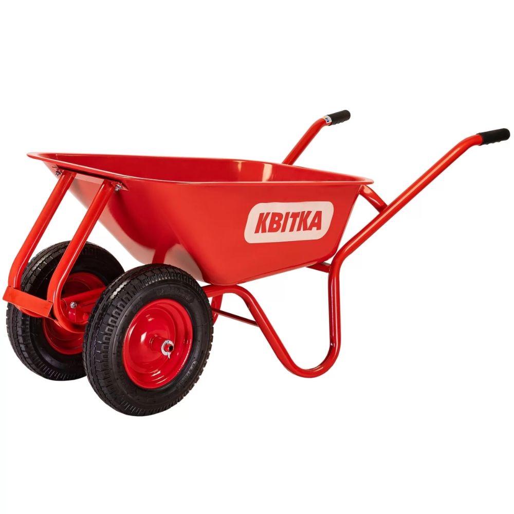 Будівельна двоколісна тачка КВІТКА PRO Formula 1 Expert (100 л, 180 кг, ПК) (110-4066)