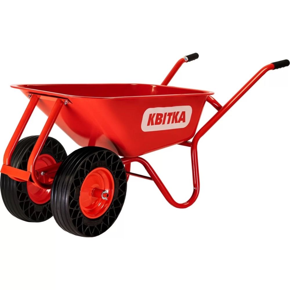 Садово-будівельна двоколісна тачка КВІТКА PRO Formula 1 Expert (100 л, 180 кг, ПУ) (110-4067)