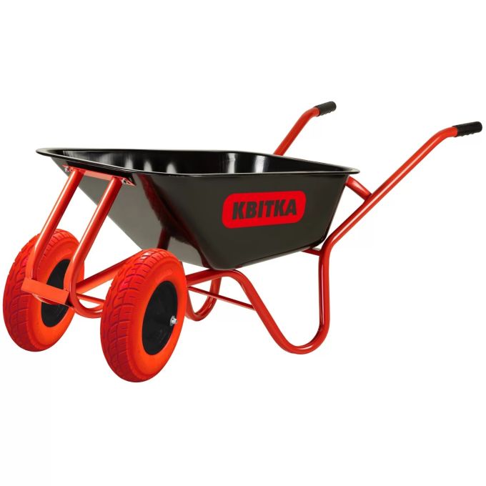 Будівельна двоколісна тачка КВІТКА PRO Formula 1 Industrial (100 л, 180 кг, ПУ) (110-4069)