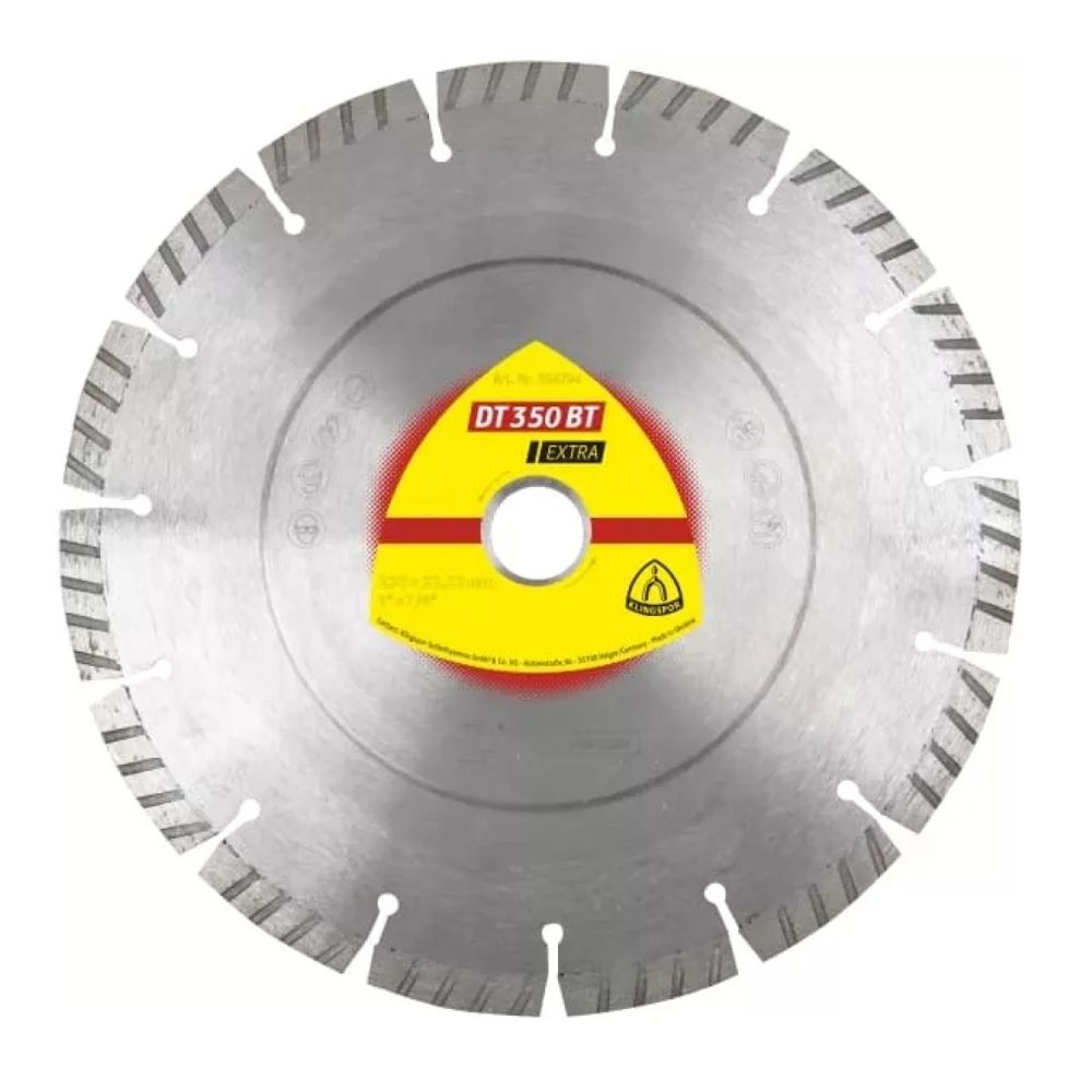 Диск алмазный Klingspor DT 350 BT Extra (230х2.6, 22.2 мм) (354794)