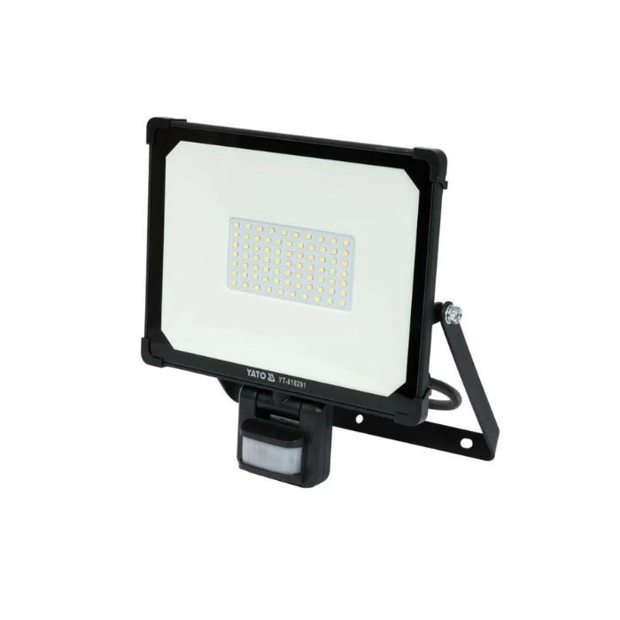 Прожектор Yato со SMD-диодным излучателем и датчиком движения 50 Вт (230 В) 4750 лм 75 диодов