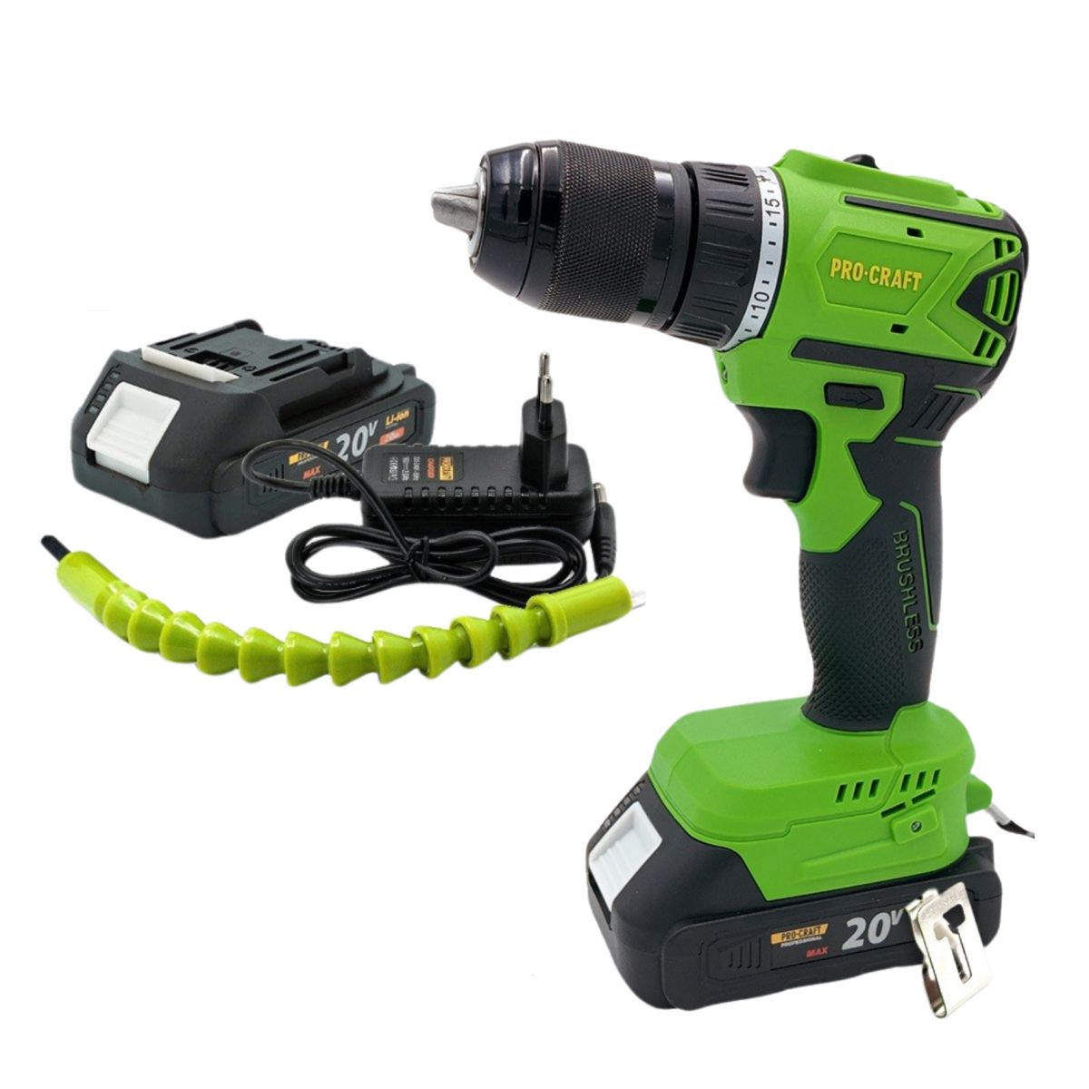 Шуруповерт Procraft PA18LiN (з 1 акб та зп)