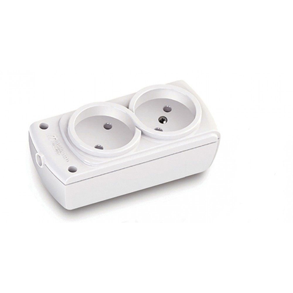 Колодка б/з, 2 гнізда, 10А, Olimpia, Mutlusan