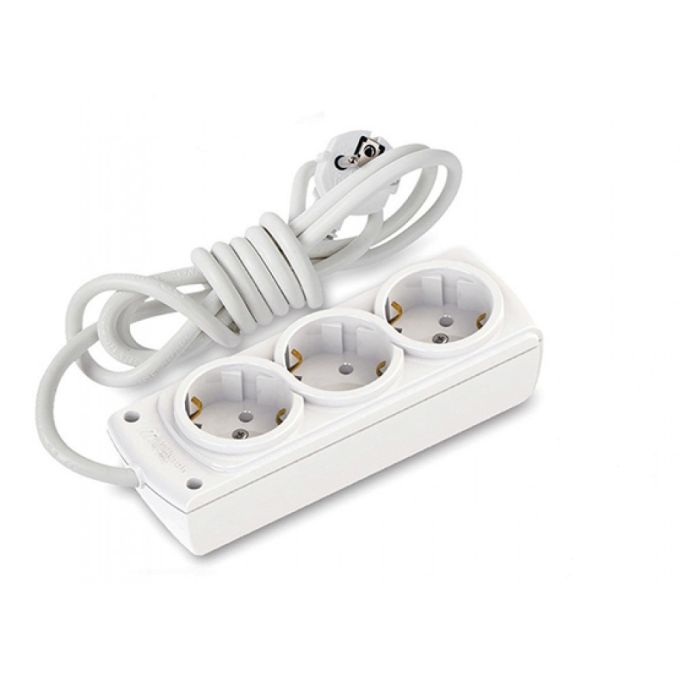 Подовжувач б/з, 3 гнізда, 7м, 10А, Olimpia, Mutlusan