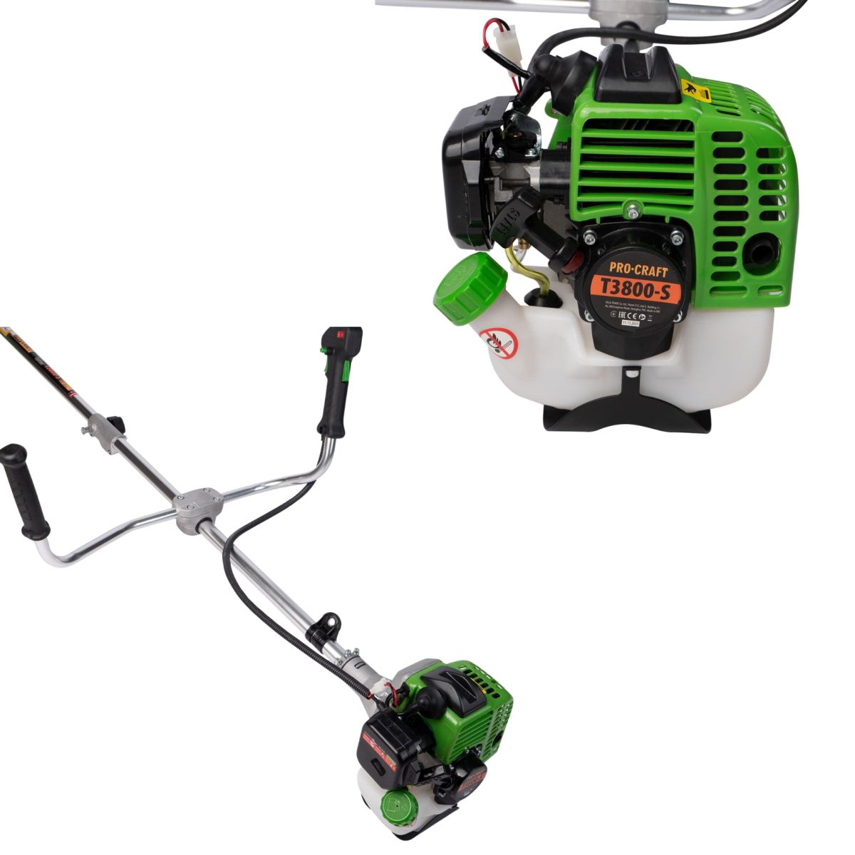 Коса бензинова Procraft T3800S + Олива Procraft 2T 1 л + захистна маска