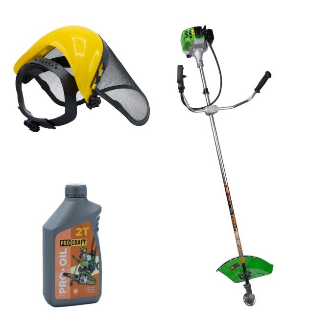 Коса бензинова Procraft T3800 + Олива Procraft 2T 1 л + захистна маска