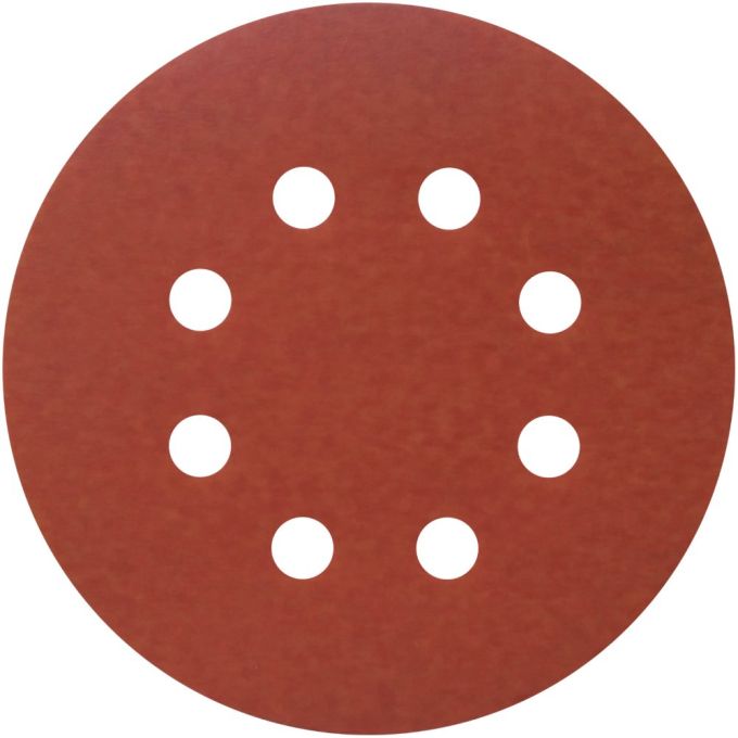 Диски Indasa Red Line на 8 отворів, червоний 125мм P1000