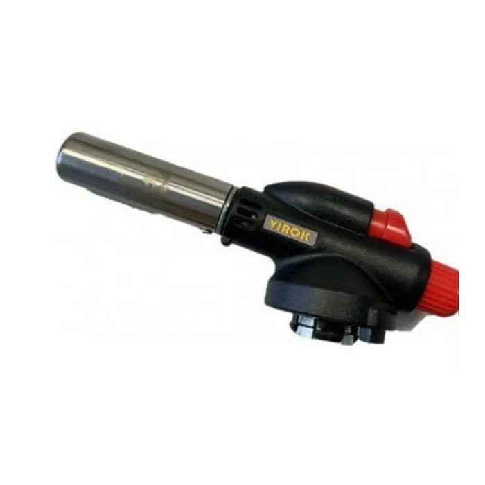 Пальник газовий VIROK з цанговим (швидким) з'єднанням. Piezo, ceramic