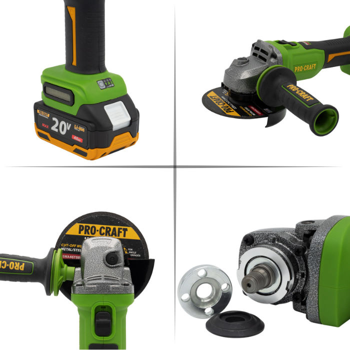 Аккумуляторная болгарка Procraft PWA220 (1 акб 4 Ач)