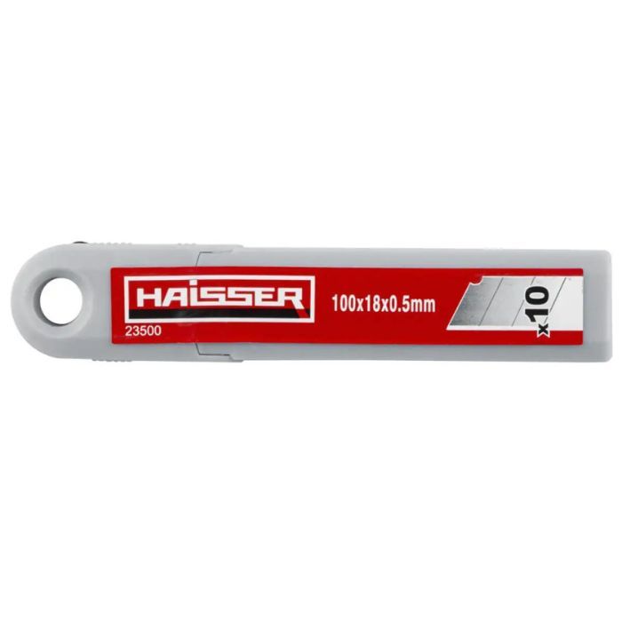 Леза сегментовані чорні 10 шт, 18х100мм , SК4, HAISSER