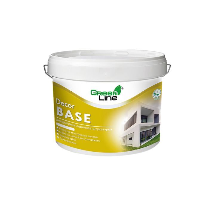 Декоративна акрилова штукатурка DECOR BASE, ТМ GREEN LINE, 25 кг