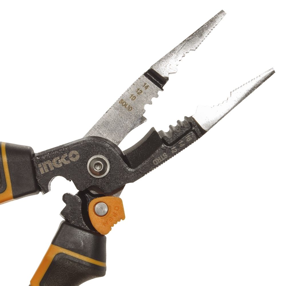 Багатофункціональні довгогубці 6 в 1 "Profi" 200 мм INGCO INDUSTRIAL