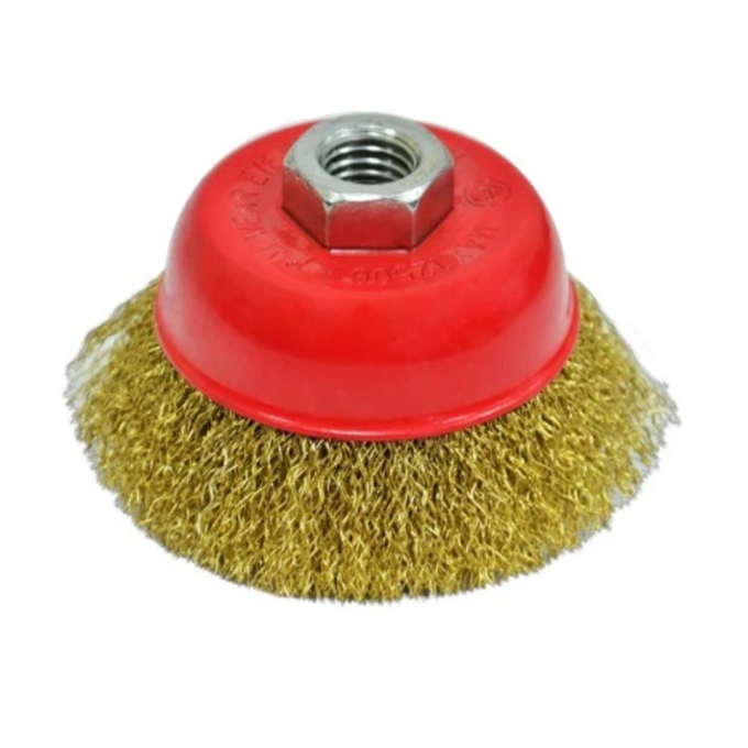 Щітка крацовка "Чашка", латунна, 75мм, ТМ thelІНСТРУМЕНТ