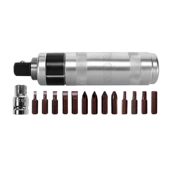 Викрутка-тримач ударна YATO з насадками 15 шт