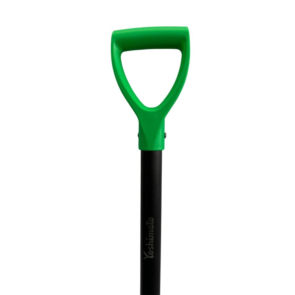 Лопата совковая Yoshimoto без ребер жесткости с металлической рукояткой