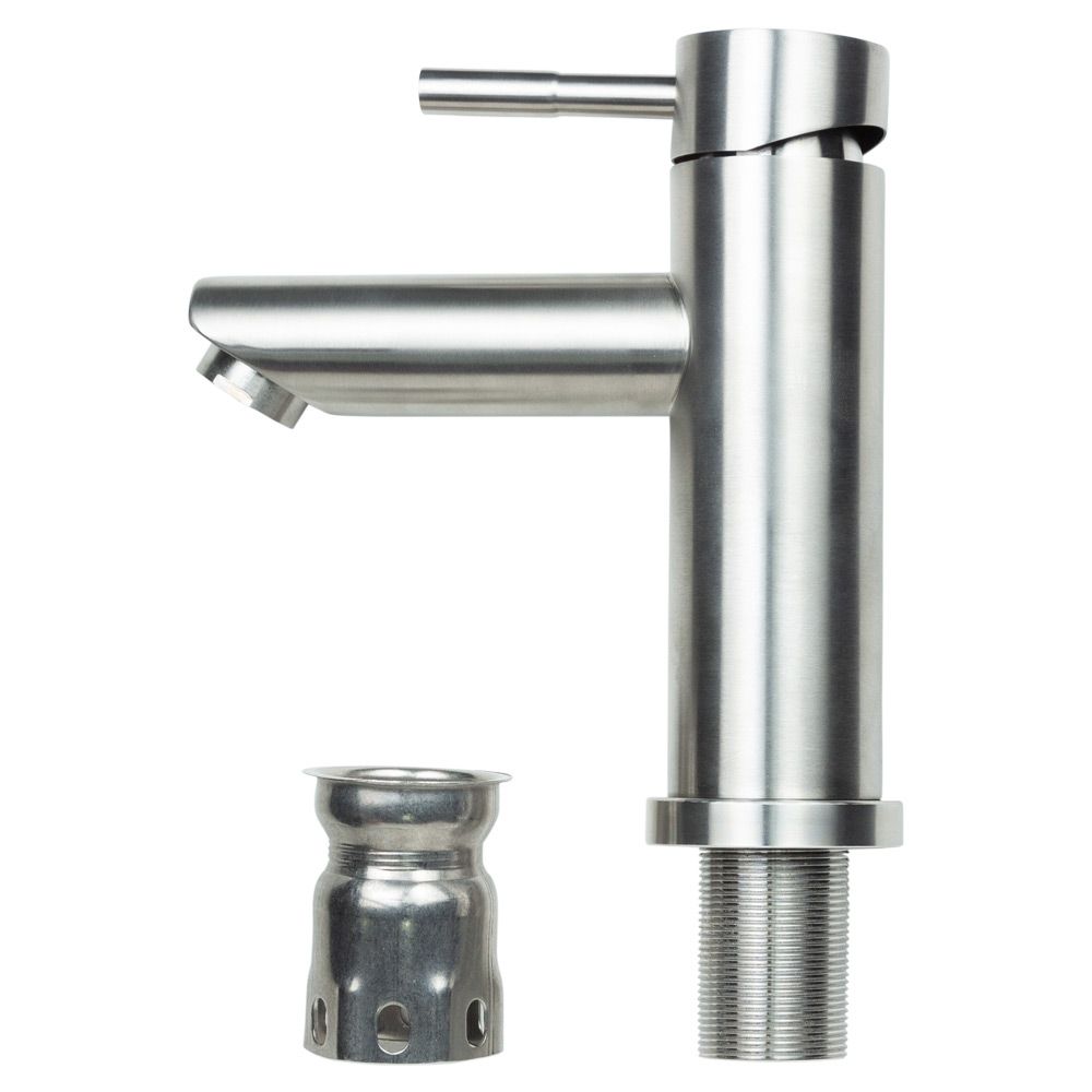 Смеситель KT Ø35 для раковины литой на гайке SS AQUATICA KT-1A170P