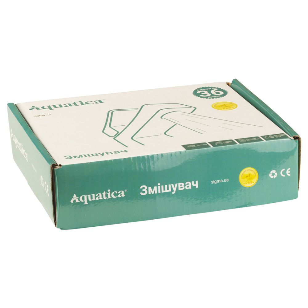 Змішувач s31 Ø35 для раковини литий на гайці AQUATICA