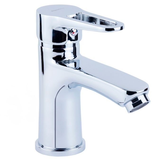 Змішувач HK Ø35 для раковини литий на гайці AQUATICA HK-1A130C