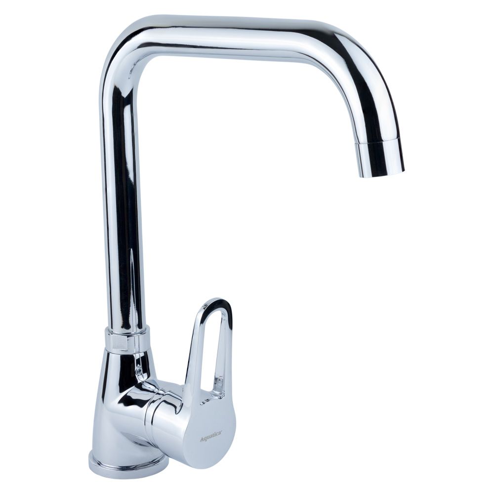 Змішувач HL Ø35 для кухні Г-гусак на гайці AQUATICA HL-4B230C