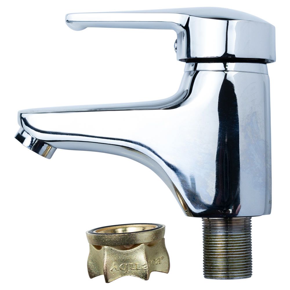 Змішувач HM Ø40 для раковини литий на гайці AQUATICA HM-1A131C