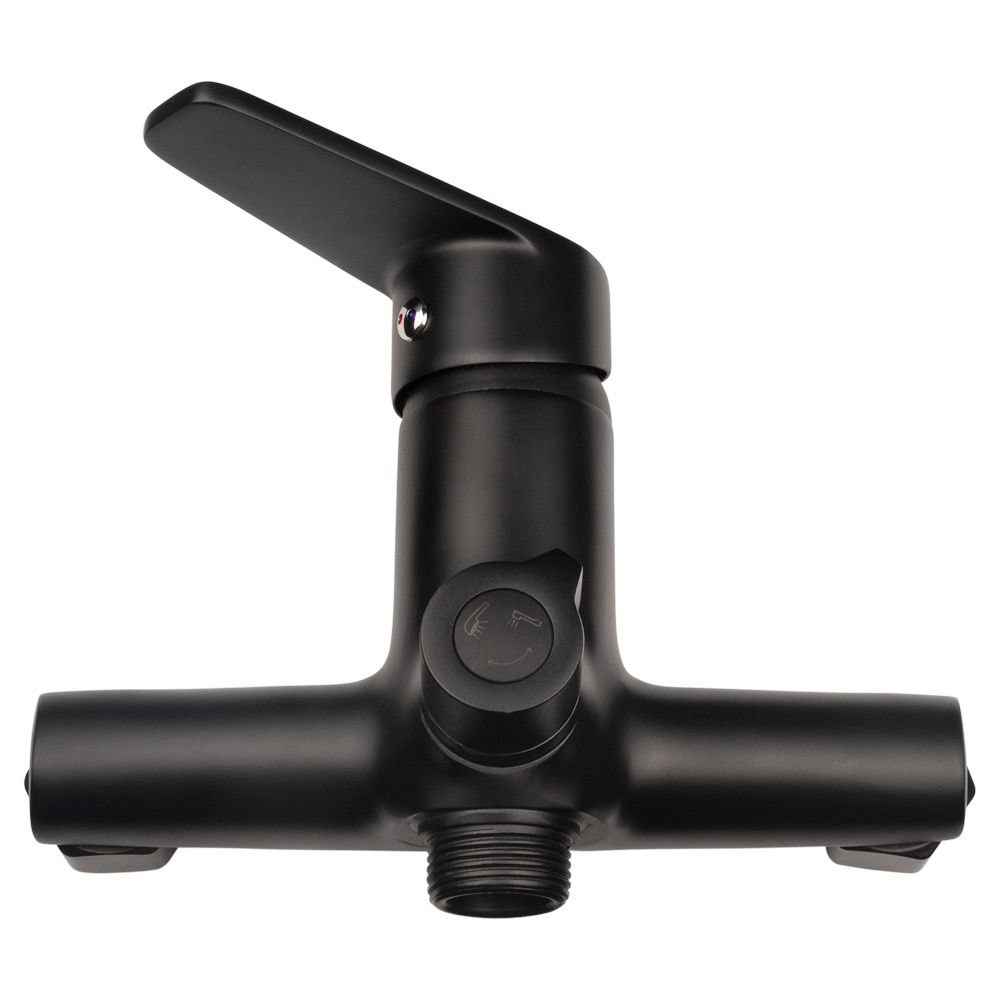 Змішувач s37 Ø35 для ванни излив прямий 350мм дивертор вбудований картриджний (B) AQUATICA