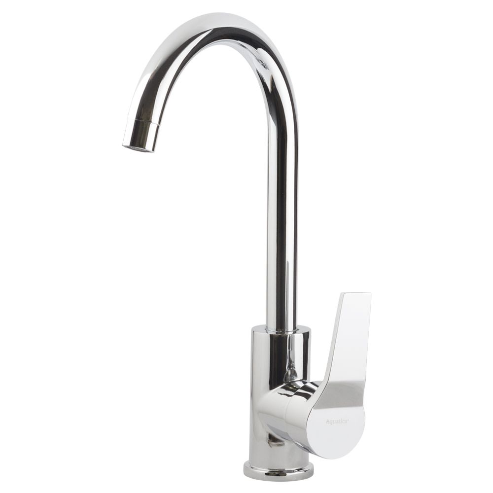 Змішувач s45 Ø40 для кухні вилив високий вухо на гайці AQUATICA