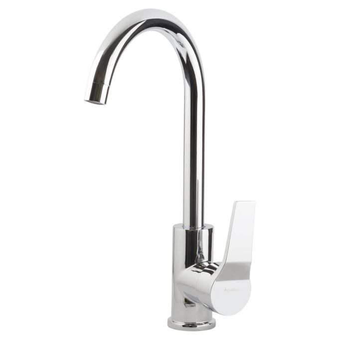 Змішувач s45 Ø40 для кухні вилив високий вухо на гайці AQUATICA