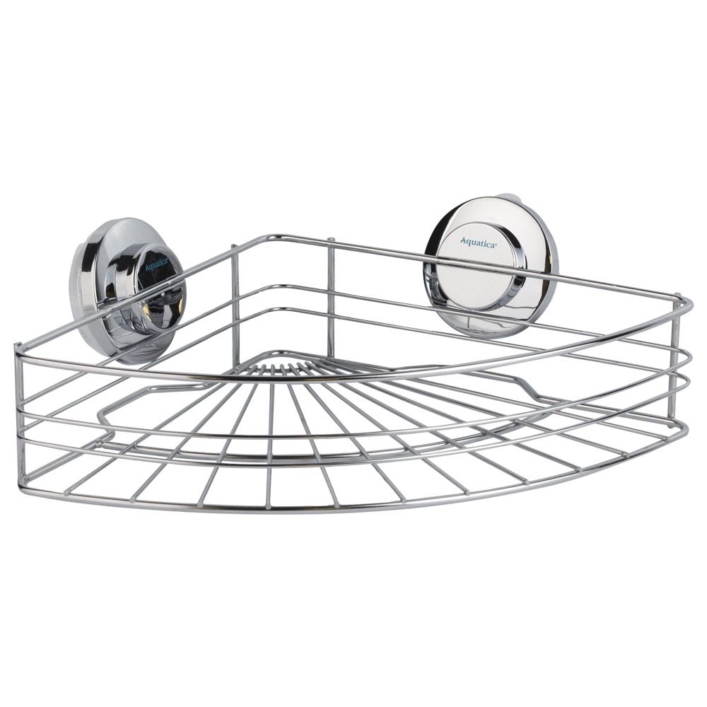 Корзина на вакуумных присосках угловая s38 294×210×90мм AQUATICA