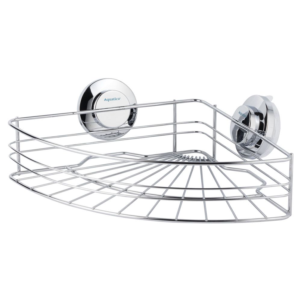 Корзина на вакуумных присосках угловая s38 294×210×90мм AQUATICA