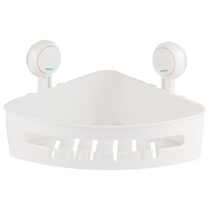 Кошик на вакуумних присосках кутовий s42 255×255×105мм AQUATICA