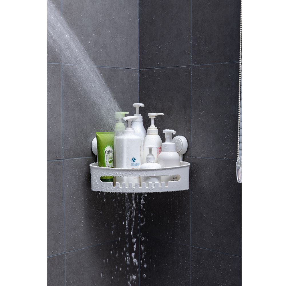 Кошик на вакуумних присосках кутовий s42 255×255×105мм AQUATICA