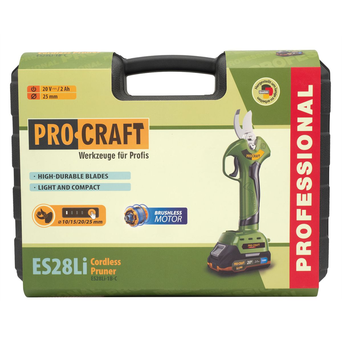 Акумуляторний секатор Procraft ES28Li (з 1 акб)