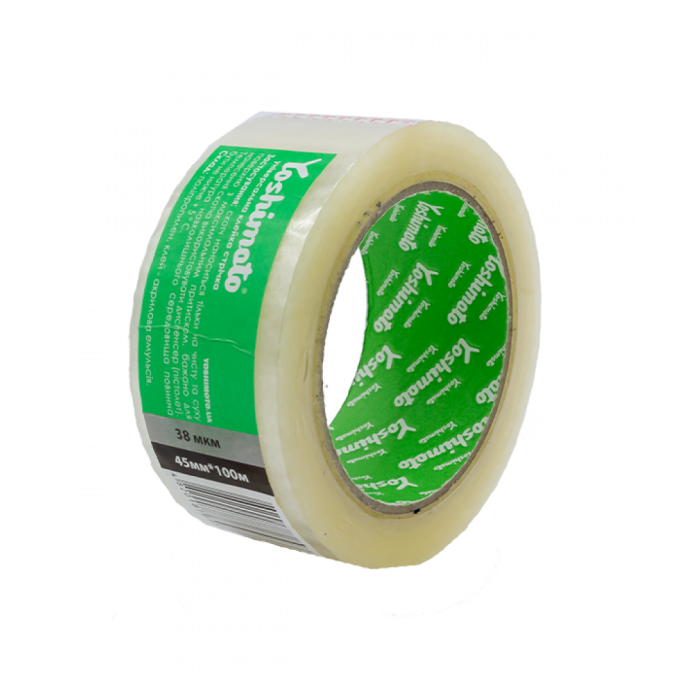 Скотч Yoshimoto 45мм*300м, 38 мкм, прозорий