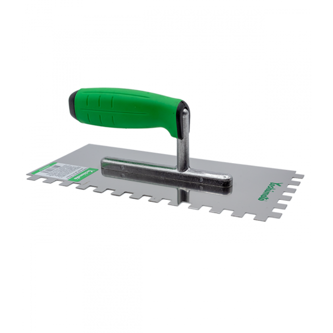 Гладилка Yoshimoto нержавіюча, ручка 2К, зуб 8*8, 270мм