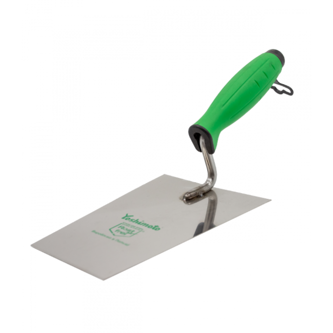 Кельма каменяра Yoshimoto, нержавіюча сталь, ручка 2К, 180мм