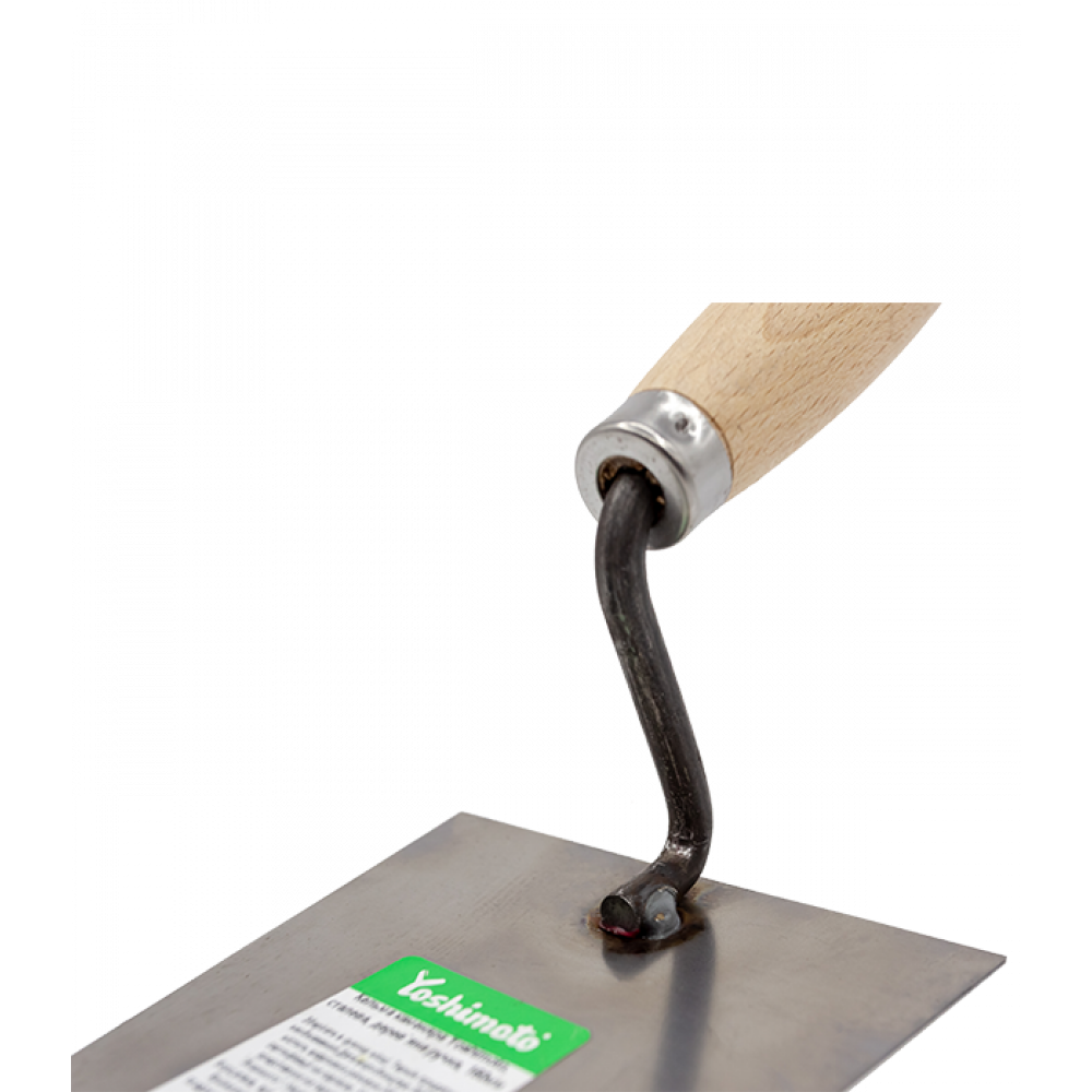 Кельма каменщика Yoshimoto, стальная, деревянная ручка, 160мм