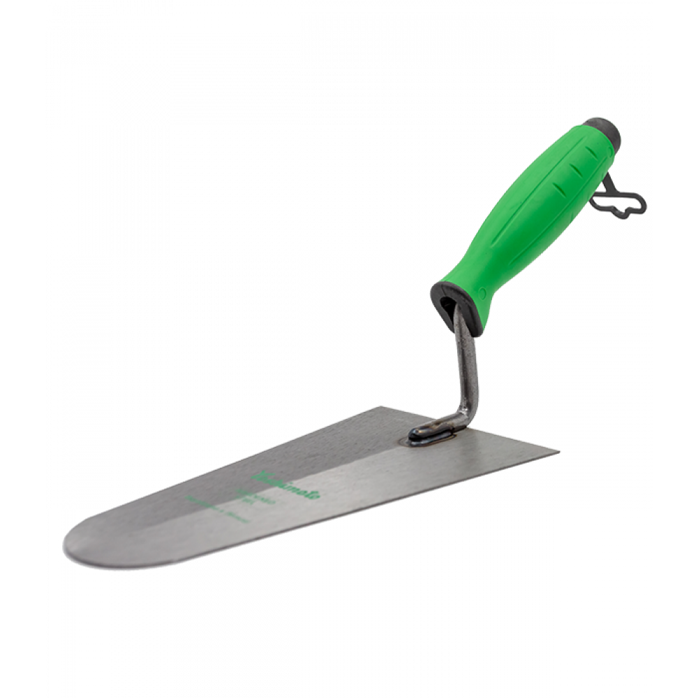 Кельма каменщика Yoshimoto удлиненная, стальная, ручка 2К, 180х100мм