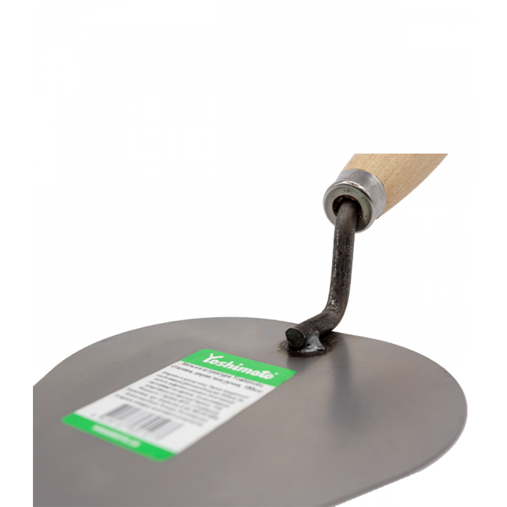 Кельма штукатура Yoshimoto, сталева, дерев`яна ручка, 190мм