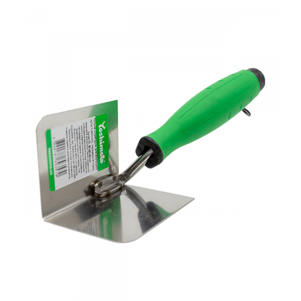 Кельма штукатура Yoshimoto, для внутрішніх кутів, нержавіюча сталь, ручка 2К, 80х60х60мм