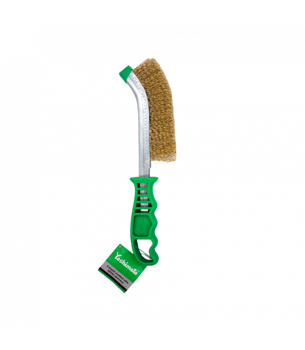 Щітка по металу Yoshimoto, з пластиковою ручкою 250мм