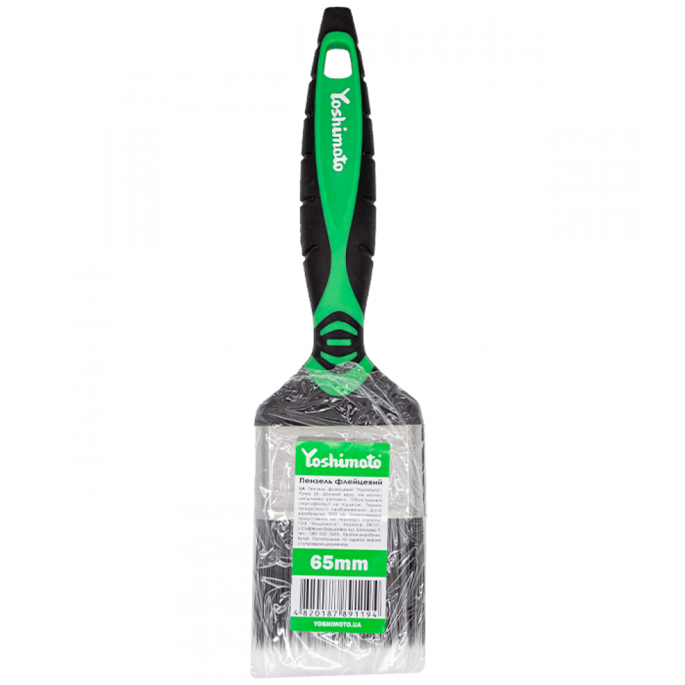 Пензель флейцевий ручка 2К Yoshimoto, штучний ворс, 50 мм