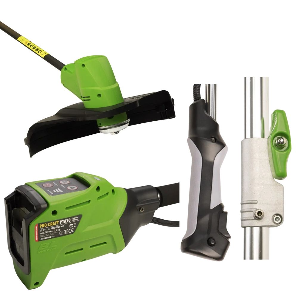 Акумуляторний триммер Procraft PTA30 (з 1 АКБ 4A/r та ЗП)
