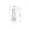 LED лампа TITANUM Filament G45 4W E27 4100K