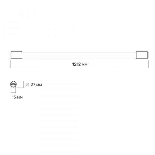 LED лампа TITANUM T8 18W 1.2M 6500K