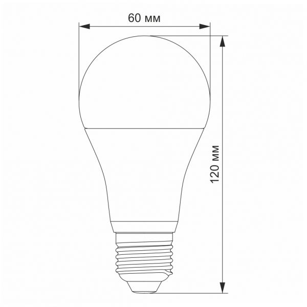 LED лампа VIDEX  A65e 15W E27 4100K